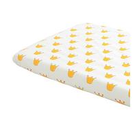 Odot Cot Bed Sheets, Bedside Cribs Fitted Sheets for Boys and Girls, Baby Bed Sheets Cot Bed Mattress Protector, Bassinet Sheets, Easy Care Soft and Dureable (180x100x5cm,Crown)