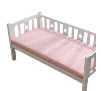 Odot Cot Bed Sheets, Bedside Cribs Fitted Sheets for Boys and Girls, Baby Bed Sheets Cot Bed Mattress Protector, Bassinet Sheets, Easy Care Soft and Dureable (200x135x10cm,Love)