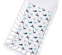 Odot Cot Bed Sheets, Bedside Cribs Fitted Sheets for Boys and Girls, Baby Bed Sheets Microfiber Cot Bed Mattress Protector, Bassinet Sheets, Easy Care Soft and Dureable (97x61cm,Constellation)