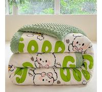Odot Coverless Duvet 10.5 Tog Single Double King Size, Reversible Soft Quilted Coverless Duvet Cosy and Lightweight Quilt Breathable Winter Duvets Quilted Throw for Beds (DB2 White Rabbit,150x200cm)