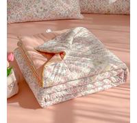 Odot Coverless Duvet 2.5 Tog for Single Double King Size, Summer Coverless Duvet 250 Count No Cover Needed Lightweight Breathable Soft Cosy Cold Quilt Blanket (Rose Rabbit,200x230cm)