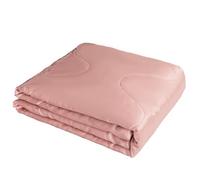 Odot Coverless Duvet 2.5 Tog Single Double King Size, Reversible Summer Satin Quilted Duvet Throw Blanket for Sofa Bed, Soft Lightweight Bedspreads Bed Coverlet Throw (Pink,150x200cm)