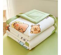 Odot Coverless Duvet 4.5 Tog for Single Double King Size, Summer Duvet No Cover Cosy and Lightweight Quilt Breathable Bedspreads Quilted Throw for Beds (Cute Capybara,200 * 230cm)