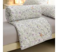 Odot Coverless Duvet 4.5 Tog for Single Double King Size, Summer Duvet No Cover Cosy and Lightweight Quilt Breathable Bedspreads Quilted Throw for Beds (Orange bunny,100 * 150cm)