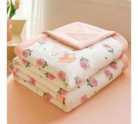 Odot Coverless Duvet 4.5 Tog for Single Double King Size, Summer Duvet No Cover Cosy and Lightweight Quilt Breathable Bedspreads Quilted Throw for Beds (Tulip rose,150 * 200cm)
