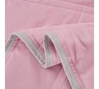 Odot Coverless Duvet 4.5 Tog Single Double King Size Reversible Summer Quilted Duvet Throw Blanket for Sofa Bed, Soft Lightweight Bedspreads Bed Coverlet Throw, Colorful Simple (Pink,200x230cm)