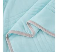 Odot Coverless Duvet 4.5 Tog Single Double King Size Reversible Summer Quilted Duvet Throw Blanket for Sofa Bed, Soft Lightweight Bedspreads Bed Coverlet Throw, Colorful Simple (Lake blue,150x200cm)