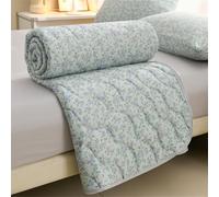 Odot Coverless Duvet Double Bedspreads Quilted 200x230cm, 4.5 Tog Lightweight Cosy Bed Duvet Double King | Bedding Throw for All Seasons Summer Comforter -Florals
