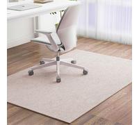 Odot Large Office Chair Mat for Carpeted and Hardwood Floor Protector, Non-Slip Computer Gaming Rolling Chair Desk Mat Multi-Purpose Protection Carpet for Home Wooden Floors (Beige,60x150cm)