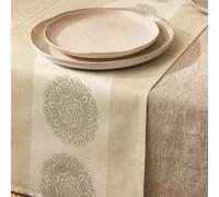 Odot Leaves Autumn Table Runner, Seasonal Fall Winter Machine Washable Kitchen Dining Table Decoration long tablecloth, for Thanksgiving Events Home Decor (33x160cm,Mandala)