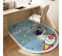 Odot Office Chair Mat for Carpeted and Hardwood Floor Protector, Cartoon Non-Slip Computer Gaming Rolling Chair Desk Mat Multi-Purpose Protection Carpet for Children's Study (Rocket,90 * 60cm)