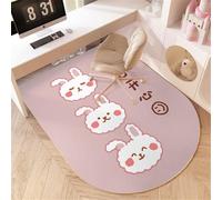 Odot Office Chair Mat for Carpeted and Hardwood Floor Protector, Cartoon Non-Slip Computer Gaming Rolling Chair Desk Mat Multi-Purpose Protection Carpet for Wooden Floors (rabbit,60x90cm)