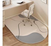 Odot Office Chair Mat for Carpeted and Hardwood Floor Protector, Modern Non-Slip Computer Gaming Rolling Chair Desk Mat Protection Carpet for Wooden Floors (Grey,100x150cm)