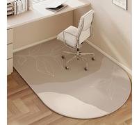 Odot Office Chair Mat for Carpeted and Hardwood Floor Protector, Modern Non-Slip Computer Gaming Rolling Chair Desk Mat Protection Carpet for Wooden Floors (Leaf,100x120cm)