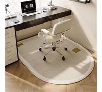 Odot Office Chair Mat for Carpeted and Hardwood Floor Protector, Non-Slip Beige Computer Gaming Rolling Chair Desk Mat Protection Carpet for Home Wooden Floors -Modern (Cream,90x120cm)