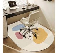 Odot Office Chair Mat for Carpeted and Hardwood Floor Protector, Non-Slip Modern Computer Gaming Rolling Chair Desk Mat Protection Carpet for Home Wooden Floors (Pink Blue,60x120cm)