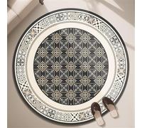 Odot Office Chair Mat for Carpeted and Hardwood Floor Protector, Retro Style Round Non-Slip Computer Gaming Rolling Chair Desk Mat Protection Carpet for Wooden Floors (Exotic 4,140cm)