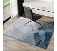 Odot Office Chair Mat for Carpeted Gray Hardwood Floor Protector, Non-Slip Computer Gaming Rolling Chair Desk Mat Multi-Purpose Protection Carpet for Wooden Floors, Classic (Blue,80x120cm)