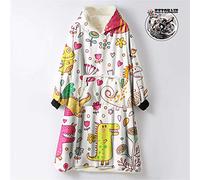 Odot Oversized Hoodie Sweatshirt Blanket, Cartoon Dinosaur Super Soft Warm Comfortable Plush Blanket Microfiber Hoodie Giant Hoody Front Pocket Adults Teens (One size (110cm/43in),rose red love)