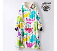 Odot Oversized Hoodie Sweatshirt Blanket, Cartoon Dinosaur Super Soft Warm Comfortable Plush Blanket Microfiber Hoodie Giant Hoody Front Pocket Adults Teens (One size (110cm/43in),roar)