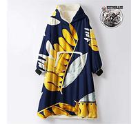 Odot Oversized Hoodie Sweatshirt Blanket, Leaf Multicolor Super Soft Warm Comfortable Plush Blanket Microfiber Hoodie Giant Hoody Front Pocket Adults Teens Man (One Size (110cm/43in),White)