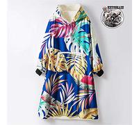 Odot Oversized Hoodie Sweatshirt Blanket, Leaf Multicolor Super Soft Warm Comfortable Plush Blanket Microfiber Hoodie Giant Hoody Front Pocket Adults Teens Man (One Size (110cm/43in),Yellow)