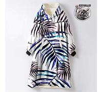 Odot Oversized Hoodie Sweatshirt Blanket, Leaf Multicolor Super Soft Warm Comfortable Plush Blanket Microfiber Hoodie Giant Hoody Front Pocket Adults Teens Man (One size (110cm/43in),black)