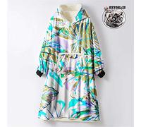 Odot Oversized Hoodie Sweatshirt Blanket, Leaf Multicolor Super Soft Warm Comfortable Plush Blanket Microfiber Hoodie Giant Hoody Front Pocket Adults Teens Man (One Size (110cm/43in),Khaki)