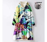 Odot Oversized Hoodie Sweatshirt Blanket, Leaf Multicolor Super Soft Warm Comfortable Plush Blanket Microfiber Hoodie Giant Hoody Front Pocket Adults Teens Man (One Size (110cm/43in),Dark Green)