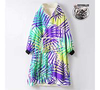 Odot Oversized Hoodie Sweatshirt Blanket, Leaf Multicolor Super Soft Warm Comfortable Plush Blanket Microfiber Hoodie Giant Hoody Front Pocket Adults Teens Man (One Size (110cm/43in),Light Yellow)