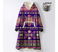 Odot Oversized Hoodie Sweatshirt Blanket, Mandala Style Super Soft Warm Comfortable Plush Blanket Microfiber Hoodie Giant Hoody Front Pocket Adults Teens Man (One Size (110cm/43in),Purple Classical)