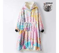 Odot Oversized Hoodie Sweatshirt Blanket, Mandala Style Super Soft Warm Comfortable Plush Blanket Microfiber Hoodie Giant Hoody Front Pocket Adults Teens Man (One Size (110cm/43in),Dream Color)