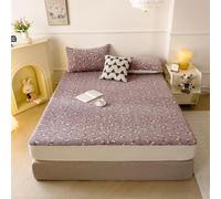 Odot Quilted Mattress Protectors Extra Deep Double King Size, Soft All-Around Elastic Mattress Pad Fitted Bed Sheet Bed Cover Mattress Cover (48x74cm (pair of pillowcases),small floral)