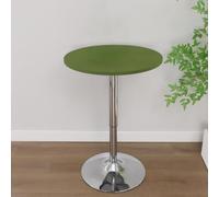 Odot Round Tablecloth Wipe Clean 60-150cm, Solid Color Round Outdoor Table Cover Fitted Elastic Edged Circle Table Cloth Protector Decorative for Dining Room cocktail (Green,80cm)