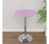 Odot Round Tablecloth Wipe Clean 60-150cm, Solid Color Round Outdoor Table Cover Fitted Elastic Edged Circle Table Cloth Protector Decorative for Dining Room cocktail (Purple 3,60cm)