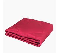 Odot Satin Coverless Duvet 2.5 Tog Single Double King Size, Reversible Summer Quilted Duvet Throw Blanket for Sofa Bed, Soft Lightweight Bedspreads Bed Coverlet Throw (Red,220x240cm)