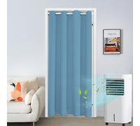 Odot Single Blackout Door Curtain, Solid Color Thicken Door Curtain with Eyelets Hallway Door Curtain Room Partition Curtain Porch Single Door Curtains for Window (42x84in,Blue)