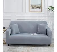 Odot Sofa Cover,High Stretch Sofa Cover 1 2 3 4 Seater,Breathable Sofa Slipcovers,for Corner Sofa Cover L Shape,Stylish Modern Solid Colours Couch Cover Non Slip Cover (Light grey,2 Seater)