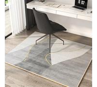 Odot Square Office Chair Mat for Carpeted and Hardwood Floor Protector, Non-Slip Computer Gaming Rolling Chair Desk Mat Multi-Purpose Protection Carpet for Wooden Floors (Nordic style,120x120cm)