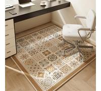 Odot Square Office Chair Mat for Carpeted and Hardwood Floor Protector, Non-Slip Computer Gaming Rolling Chair Desk Mat Multi-Purpose Protection Carpet for Wooden Floors (Spanish pattern,60x60cm)