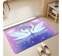 Odot Stone Bath Mat Non Slip (White goose 4,80x120cm) | Quick Dry Diatomaceous Earth Mat, Highly Absorbent Floor Mat for Bathroom, Secure Anti-Slip Backing, Easy Maintenance.