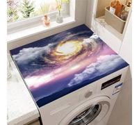 Odot Washer and Dryer Top Mat Cover, Cloud Washer Dryer Top Protector Mat Washing Machine Dust-Proof Cover Non-slip Protection for Kitchen Laundry Room (Universe,30x40cm)