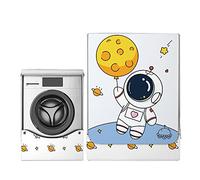 Odot Washer Dustproof Cover Front Load, Washing Machine Dryer Protector Sunscreen Waterproof Tumble Dryer Case Protective Cover for Most Front Loadi (L-capacity 10.5~12kg,universe)