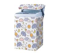 Odot Washing Machine Cover Top Load Waterproof Dustproof Sunscreen Washer Machine Dryer Protector Washer Dryer Cover for Most Top Load Washer Dryer (XXL-62x99x64cm,elephant)