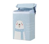 Odot Washing Machine Cover Top Load Waterproof Dustproof Sunscreen Washer Machine Dryer Protector Washer Dryer Cover for Most Top Load Washer Dryer (XL-57x95x61cm,polar bear)