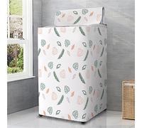 Odot Washing Machine Cover Top Load Waterproof Dustproof Washer Machine Dryer Protector Sunscreen Washer Dryer Cover for Most Top Load Washer Dryer (XXL capacity 12.5kg,Foliage)