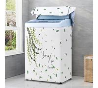 Odot Washing Machine Cover Top Load Waterproof Dustproof Washer Machine Dryer Protector Sunscreen Washer Dryer Cover for Most Top Load Washer Dryer (L Capacity 6.8-8kg,Willow tree)