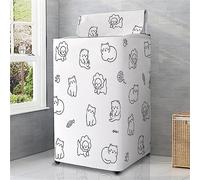 Odot Washing Machine Cover Top Load Waterproof Dustproof Washer Machine Dryer Protector Sunscreen Washer Dryer Cover for Most Top Load Washer Dryer (S Capacity 4.5-5.5kg,Cat kitten)