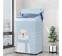 Odot Washing Machine Cover Top Load Waterproof Dustproof Washer Machine Dryer Protector Sunscreen Washer Dryer Cover for Most Top Load Washer Dryer (Polar bear,L Capacity 6.8-8kg)