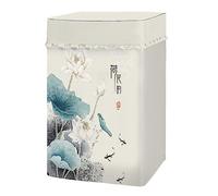 Odot Washing Machine Cover Top Load Waterproof Dustproof Washer Machine Dryer Protector Sunscreen Washer Dryer Cover for Most Top Load Washer Dryer, Chinese Style (XL-(8.5-12kg),white water lily)